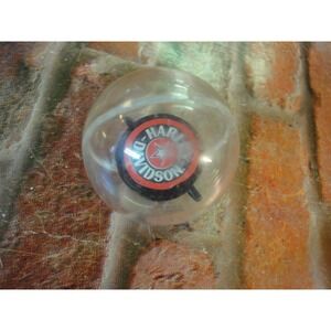 Vintage harley davidson plastic bubble ball spinner spining toy